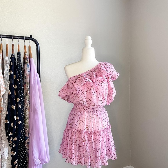 Large | Sofia One Shoulder Ruffle Dress - Picture 1 of 5